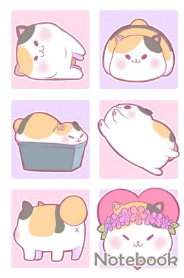 I Love Fat Cat Notebook: - 110 Pages, In Lines, 6 x 9 Inches