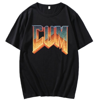 8.08US $ 30% OFF|Doom Cum Shirt Vintage Graphic Tee Shirt For Men Pure cotton 100% tshirt men summer fashion Short sleeve t shirt men euro size|T-Shirts|   - AliExpress