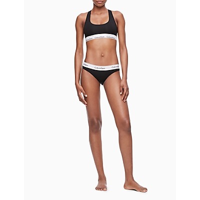 Modern Cotton Black Bralette + Bikini Set | Calvin Klein