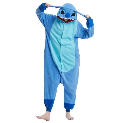 Unisex-Adult Onesie Pajamas Stitch Animal Sleepwear for Halloween Party Costumes,Daily Cartoon Outfit