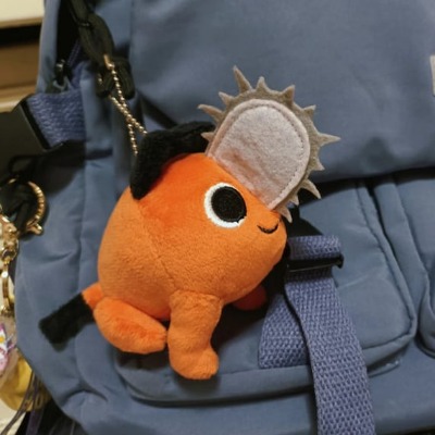 Anime Chainsaw Man Pochita Cosplay Cute Plush Doll Key Chain/ - Etsy