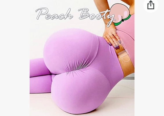 INSTINNCT Yoga Pants for Women Ruched Butt Push up High Waist Tummy Control Workout Leggings - B-Ruched Purple Lavender Medium