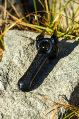 5 Devil Horns Spoon Glass Tobacco Pipe | Etsy