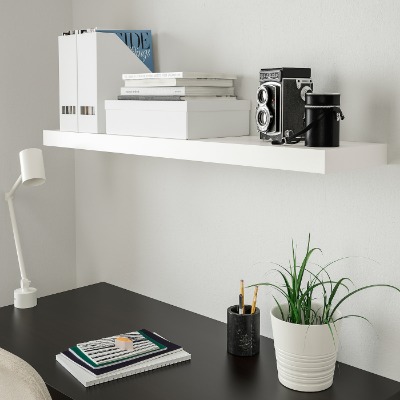 LACK Wall shelf, white, 431/4x101/4" - IKEA