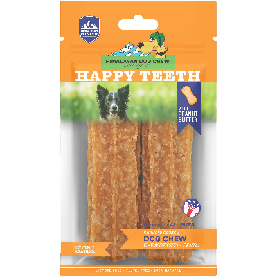 Himalayan Dog Chew Happy Teeth Peanut Butter Dog Treats, 4 oz. | Petco