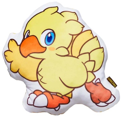 FINAL FANTASY FLUFFY FLUFFY DIE-CUT CUSHION (CHOCOBO)