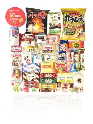 Ultimate Japanese and Korean Snack Box ( 45 Count) - Variety Assortment of Japanese Snacks and Korean Snacks chips cookie asian snacks