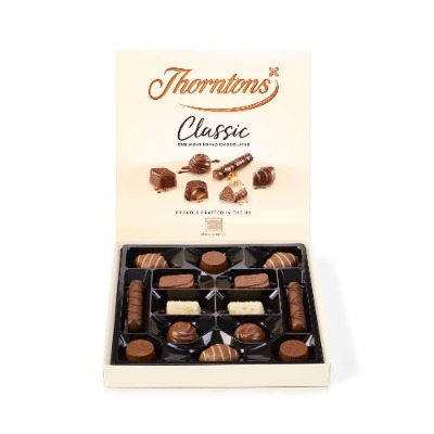 Thorntons Classic Collection of Milk White and Dark Chocolates, 150 g, Pack of 1