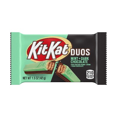 KIT KAT DUOS Dark Chocolate and Mint Wafer Candy 1.5 Oz. Bars (pack of 6)