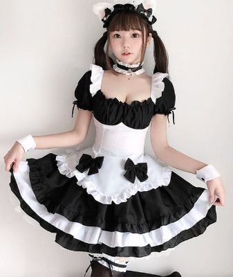 Sweet Cosplay Maid Costume Anime Women French Maid Outfit | Etsy