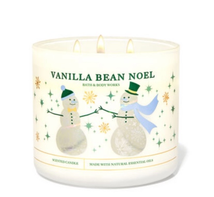 Vanilla bean Noel 3 wick candle 