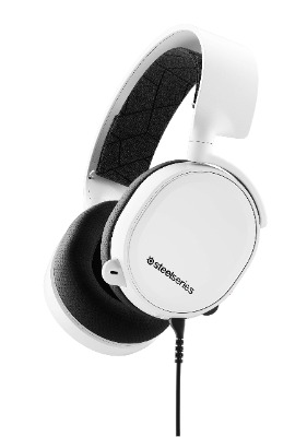 SteelSeries Arctis 3 - All-Platform Gaming Headset - for PC, PS5/PS4, Xbox Series X[S] One, Nintendo Switch, VR, Android, and iOS - White