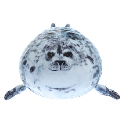 Millffy Sea Lion Plush Toys 3D Novelty Throw Pillows Soft Seal Plush Stuffed Housewarming Party Hold Pillow(Sea Seal, 35cm 13.7inch)