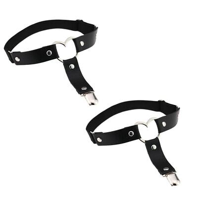 Women Punk Garter Belt Heart Leg Garter Straps Pu Leather Thigh Harness  | eBay