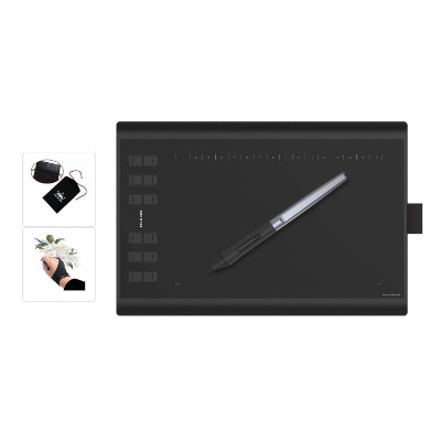 Huion H1060P Graphics Drawing Tablet Upgrade of New 1060Plus, 10*6.25 inch with 8192 Pressure Sensitivity Battery-Free Stylus for Teaching Online Classes and Remote Working