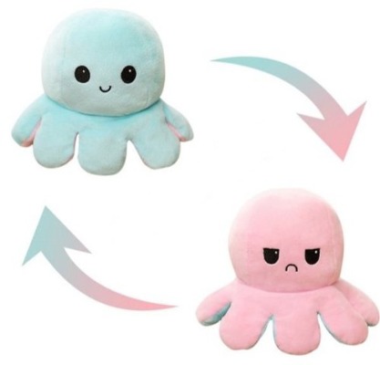Cute Reversable Octopus Plush