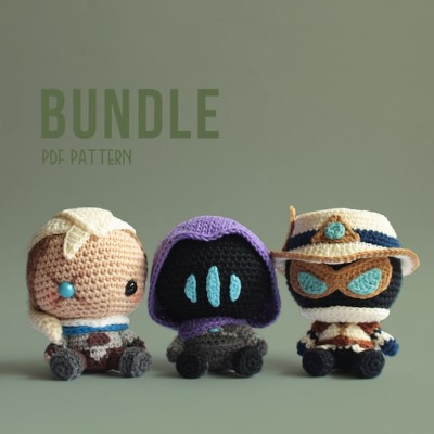 PDF PATTERN BUNDLE  Male Agents Amigurumi | Etsy