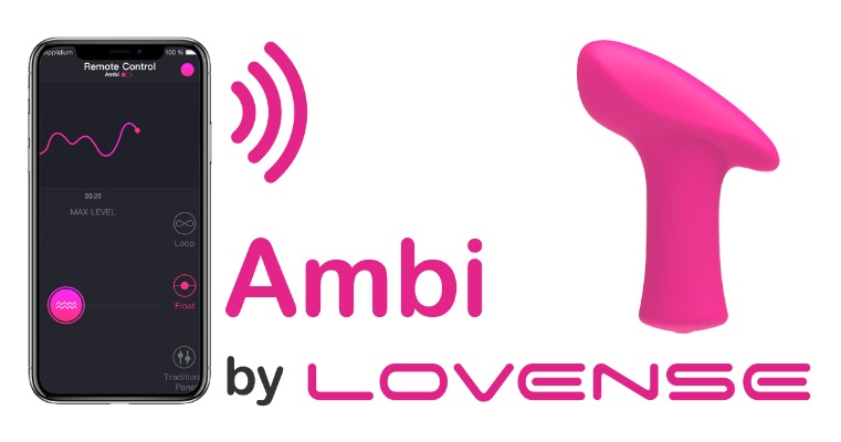 Ambi by Lovense. App-controlled small vibrator