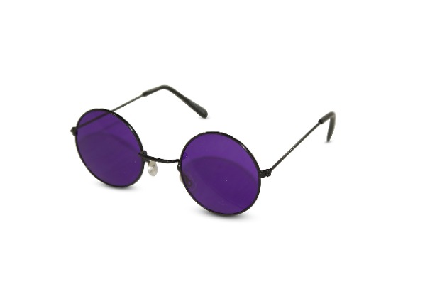 Round Retro Shades with Colored Lenses