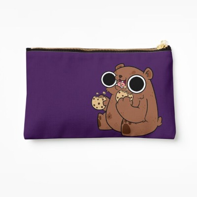 Cookie Bear by SprinkleBat Zipper Pouch by StickerMonster & The_Jadles