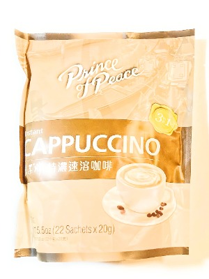 Prince Of Peace 3 In 1 Instant Cappuccino 15.5 Oz(22 Sachets X 20g)