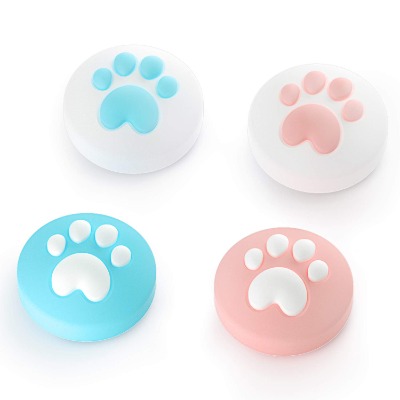 LeyuSmart Cat Claw Design Thumb Grip Caps, Joystick Cap for Nintendo Switch  Lite, Soft Silicone Cover for Joy-Con Controller (PinkBlue)