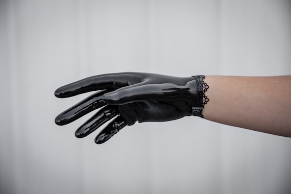 Ann Lace short Latex Glove | Etsy