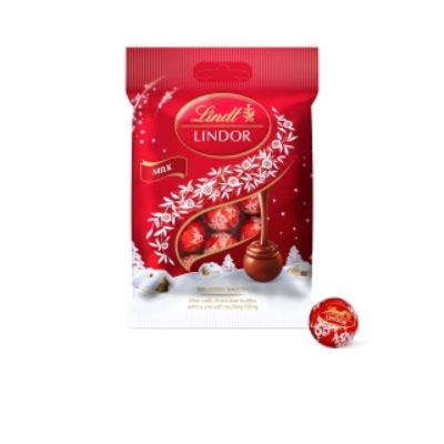 Lindt LINDOR Milk Mini truffles 80g - The perfect treat to indulge in a moment of bliss this Christmas