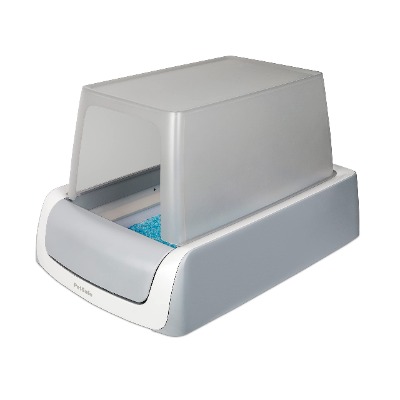 PetSafe ScoopFree Covered Self-Cleaning Litter Box, Second Generation - Includes Disposable Trays With Crystal Litter