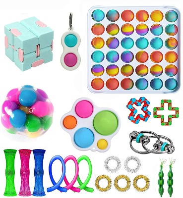 Eminence Fidget Simple Dimple Toy Flower Fidget Toys Stress Relief Hand Toys Early Educational for Kids