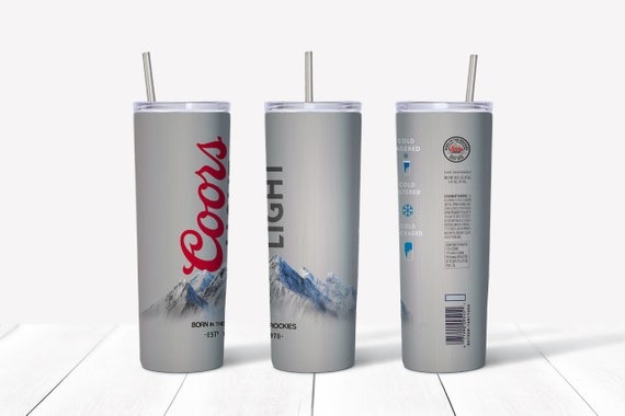 Coors Light Can 20 Oz Tumbler | Etsy