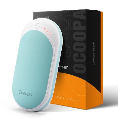 OCOOPA Hand Warmers,Rechargeable Hand Warmer, 5200mAh Power Bank, Electronic Pocket Heater, Reusable,Portable, Heat Therapy Great for Raynauds Sufferers Pain Relief, Best Tech Gifts for Hunter, Golf, Women, Men