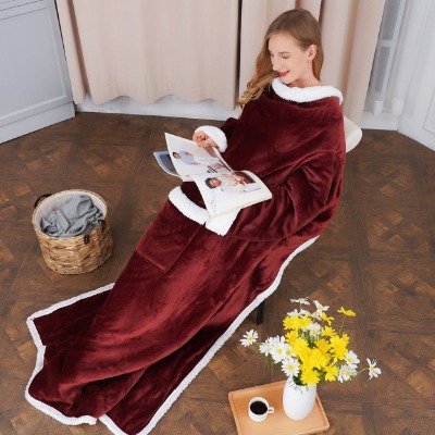 Wearable Blanket with Sleeves