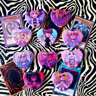 YU-GI-OH  2.25 Heart Badges | Etsy