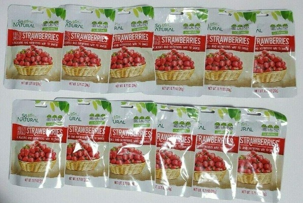 So Natural Freeze Dried Strawberries (Strawberry, 6 Pack)