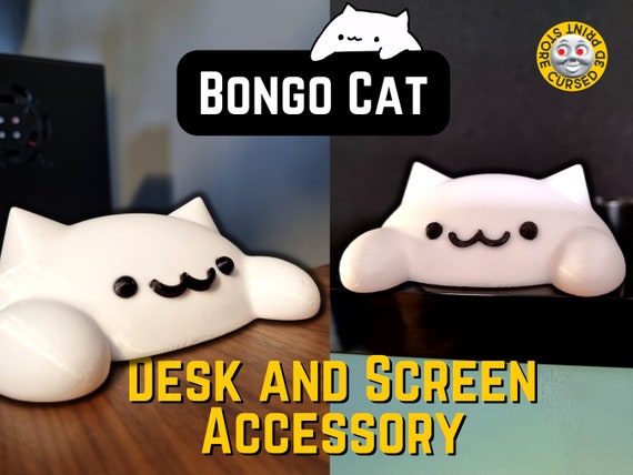 Bongo Cat Meme Desk and Screen Accessories  Desk Decoration  | Etsy