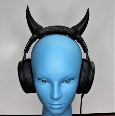 Demon Horns for Headphones / Headset Devil Oni Ogre Cosplay | Etsy