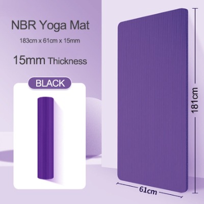 Purple Yoga Mat for Exercise