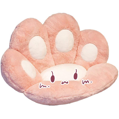 Cute Seat Cushion,Lazy Sofa Cat Paw Shape Lazy Sofa,Office Chair Cushion,Floor Mat,Bear Paw Office Chair Cushion for Dining Room,Bedroom, Office Chair Or Sofa (Pink)