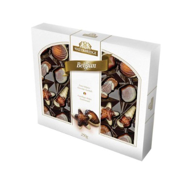 Waterbridge Belgian Chocolate Seashells Carton 250g