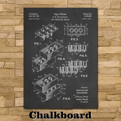 Lego Bricks Patent Print Art 1961 | Etsy
