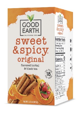 Good Earth Herbal  Black Tea, Sweet  Spicy, 18 Tea Bags (Packaging May Vary)