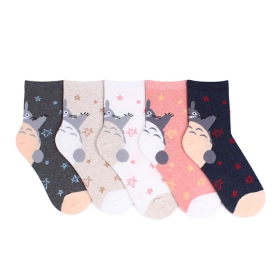 3-6 Pairs Womens Gift Socks Set - Animal Cat Dog Owl Pattern Funny Cute Design Gift Ideas Size 6-9