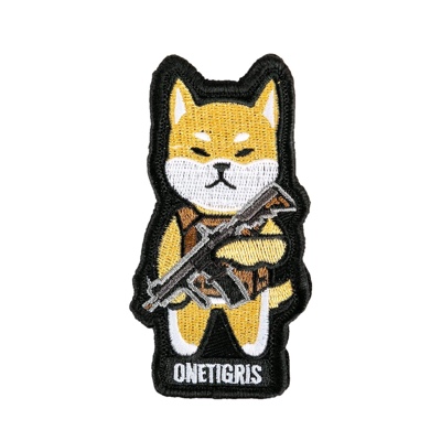 OneTigris K9 Patch Dog Morale Patch for Vest Harness Collar Leash (Shiba Inu)