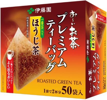 Itoen Hojicha (Roasted Green Tea) Premium bag Pack of 50