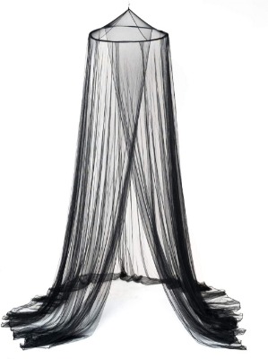 Octorose ® Round Hoop Bed Canopy Netting Mosquito Net Fit Crib, Twin, Full, Queen, King (Black)