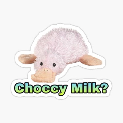 Webkinz waddles choccy milk meme Sticker by dyslsexyia