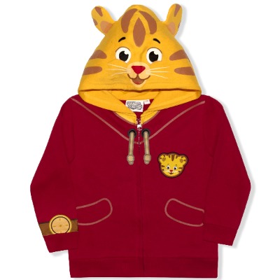Fred Rogers Company Boy's Daniel Tiger Hooded Jacket with Ears