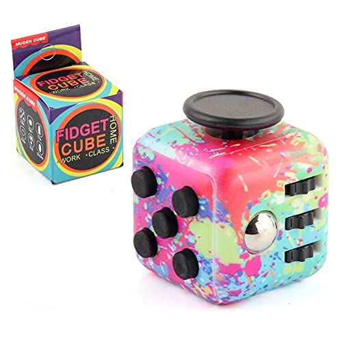Fidget Cube, Release Stress Cube, Fidget Cube Pack, Fidget Cube Stress Anxiety Pressure-Relieving Toy for Adults and Children (Color)