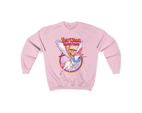 80s Retro Sex Work is Real Work Sweatshirt  Sex Workers | Etsy